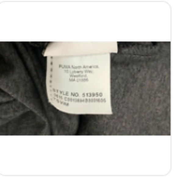 Puma Womens Gray Pink T-Shirt Top Size Meduim Crew Neck DryCell style#513950 - Picture 3 of 4